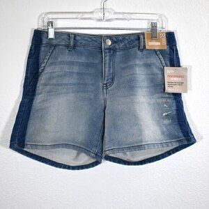Roebuck &‎ Co Jean  Midi Shorts New with Tags Performance Stretch Size 6
